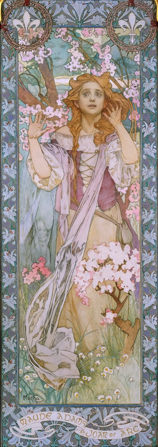Alfons Mucha - 132, Maud Adams as Joan of Arc, 1909
